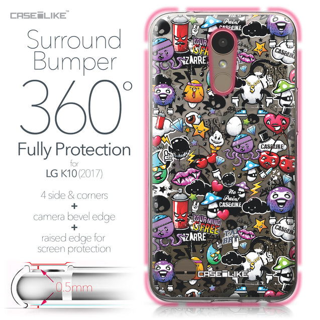 LG K10 2017 case Graffiti 2703 Bumper Case Protection | CASEiLIKE.com