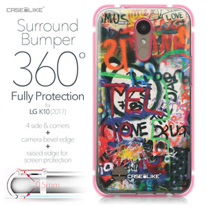 LG K10 2017 case Graffiti 2721 Bumper Case Protection | CASEiLIKE.com