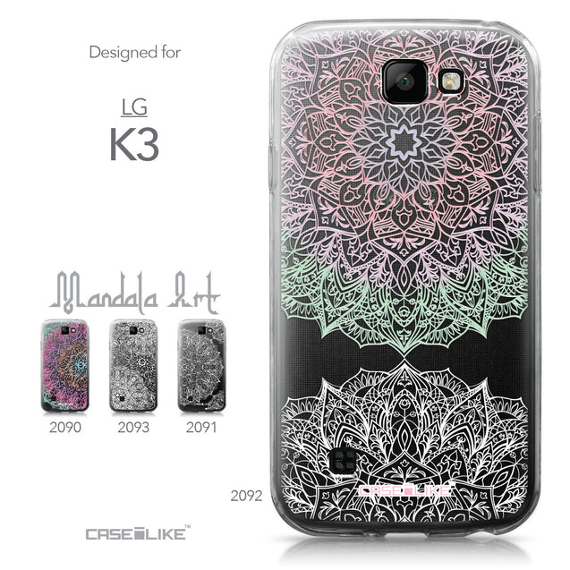 LG K3 case Mandala Art 2092 Collection | CASEiLIKE.com