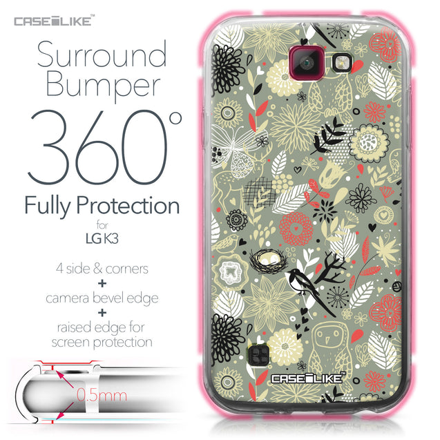 LG K3 case Spring Forest Gray 2243 Bumper Case Protection | CASEiLIKE.com