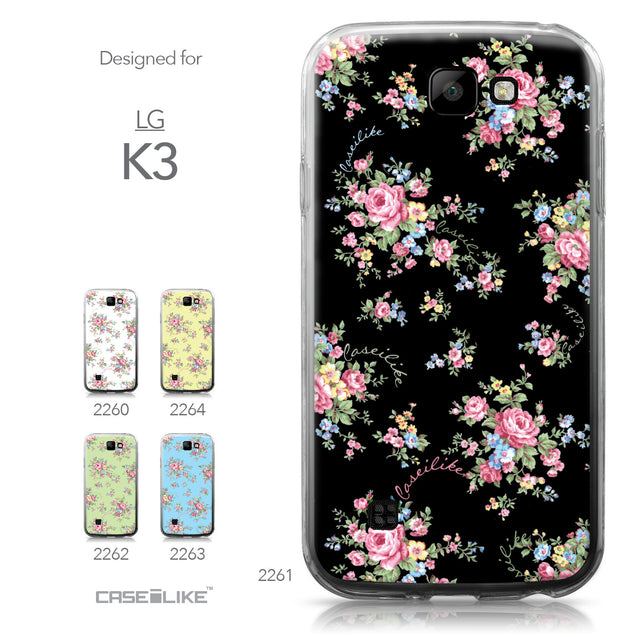 LG K3 case Floral Rose Classic 2261 Collection | CASEiLIKE.com