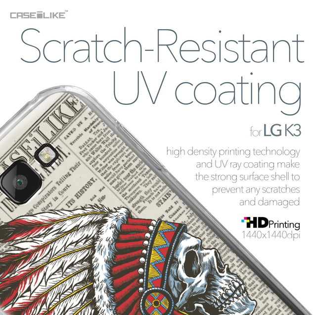 LG K3 case Art of Skull 2522 with UV-Coating Scratch-Resistant Case | CASEiLIKE.com