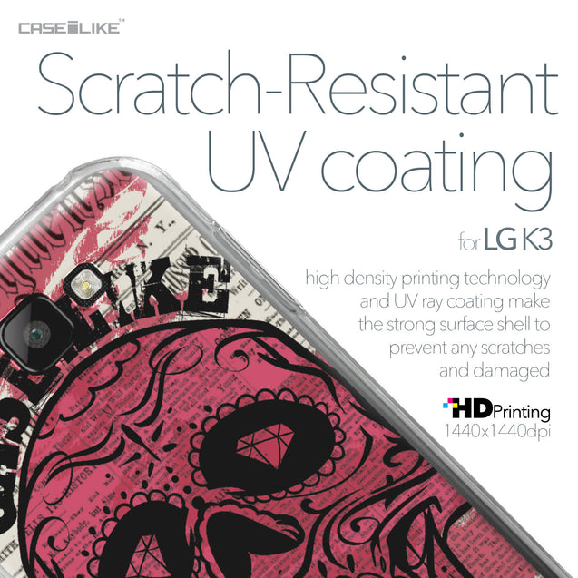 LG K3 case Art of Skull 2523 with UV-Coating Scratch-Resistant Case | CASEiLIKE.com