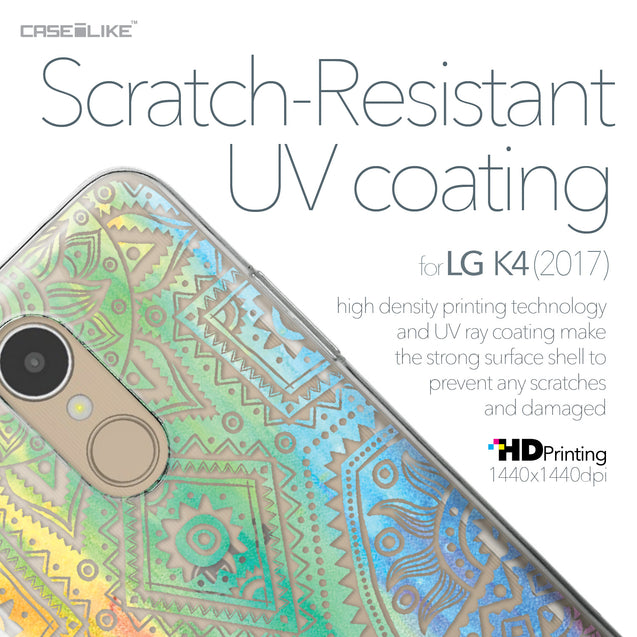 LG K4 2017 case Indian Line Art 2064 with UV-Coating Scratch-Resistant Case | CASEiLIKE.com