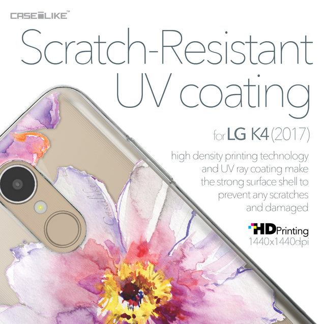 LG K4 2017 case Watercolor Floral 2231 with UV-Coating Scratch-Resistant Case | CASEiLIKE.com