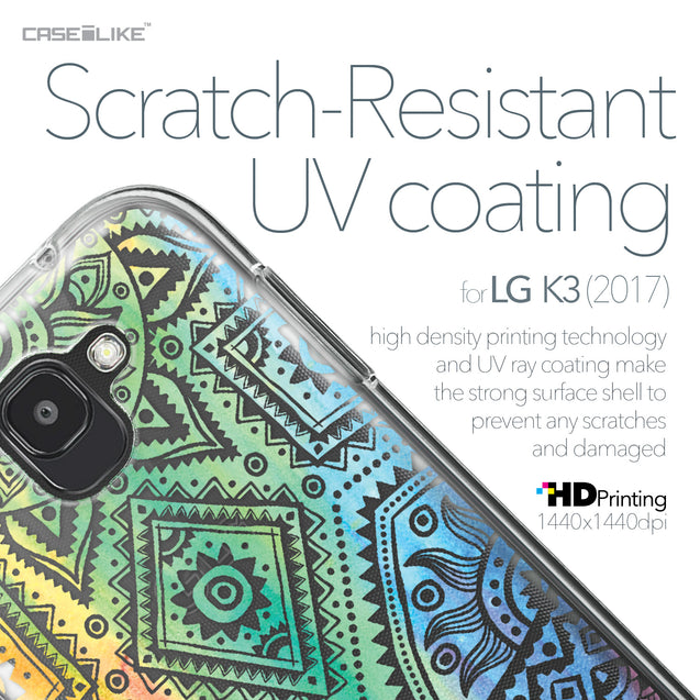 LG K3 2017 case Indian Line Art 2064 with UV-Coating Scratch-Resistant Case | CASEiLIKE.com