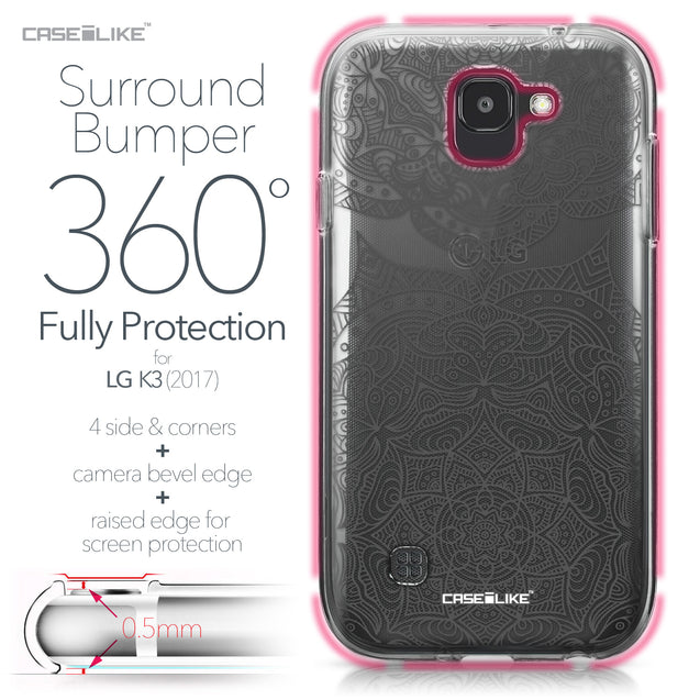 LG K3 2017 case Mandala Art 2304 Bumper Case Protection | CASEiLIKE.com