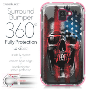 LG K3 2017 case Art of Skull 2532 Bumper Case Protection | CASEiLIKE.com
