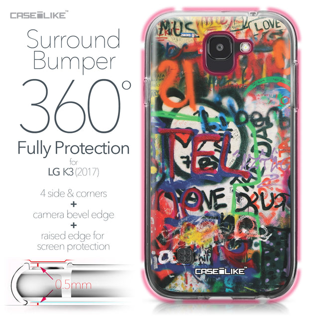 LG K3 2017 case Graffiti 2721 Bumper Case Protection | CASEiLIKE.com