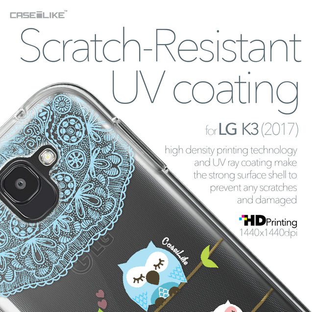 LG K3 2017 case Owl Graphic Design 3318 with UV-Coating Scratch-Resistant Case | CASEiLIKE.com