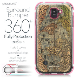 LG K3 2017 case World Map Vintage 4608 Bumper Case Protection | CASEiLIKE.com