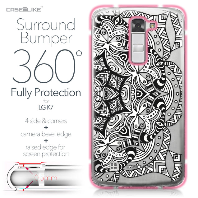 LG K7 case Mandala Art 2096 Bumper Case Protection | CASEiLIKE.com