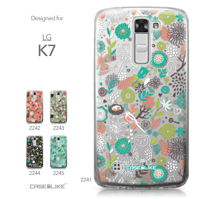 LG K7 case Spring Forest White 2241 Collection | CASEiLIKE.com