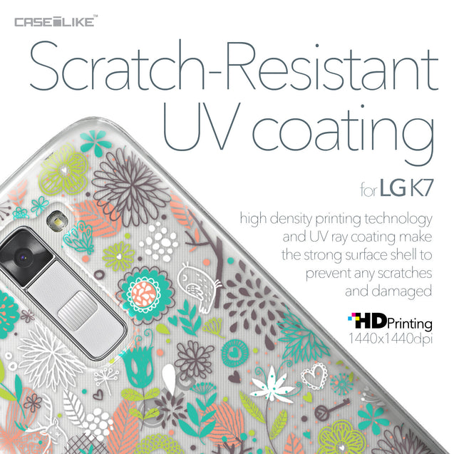 LG K7 case Spring Forest White 2241 with UV-Coating Scratch-Resistant Case | CASEiLIKE.com