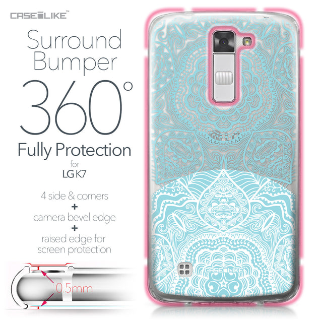 LG K7 case Mandala Art 2306 Bumper Case Protection | CASEiLIKE.com