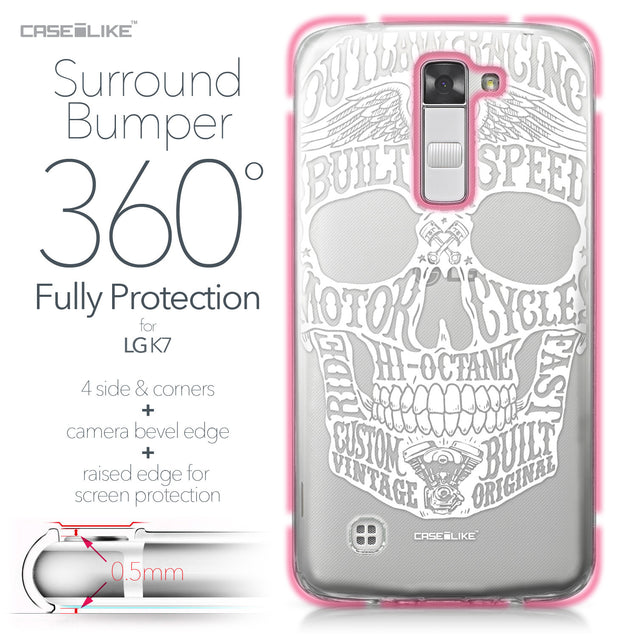 LG K7 case Art of Skull 2530 Bumper Case Protection | CASEiLIKE.com
