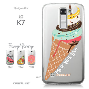 LG K7 case Ice Cream 4820 Collection | CASEiLIKE.com
