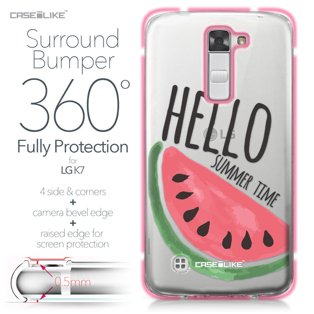 LG K7 case Water Melon 4821 Bumper Case Protection | CASEiLIKE.com