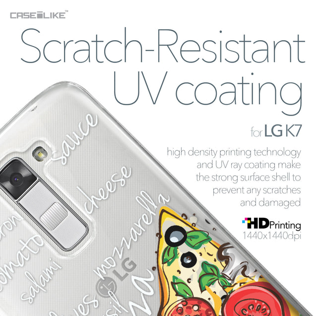 LG K7 case Pizza 4822 with UV-Coating Scratch-Resistant Case | CASEiLIKE.com