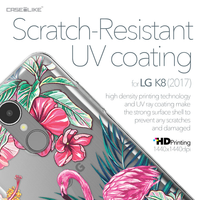 LG K8 2017 case Tropical Flamingo 2239 with UV-Coating Scratch-Resistant Case | CASEiLIKE.com