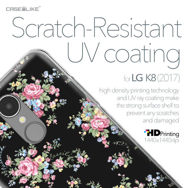 LG K8 2017 case Floral Rose Classic 2261 with UV-Coating Scratch-Resistant Case | CASEiLIKE.com