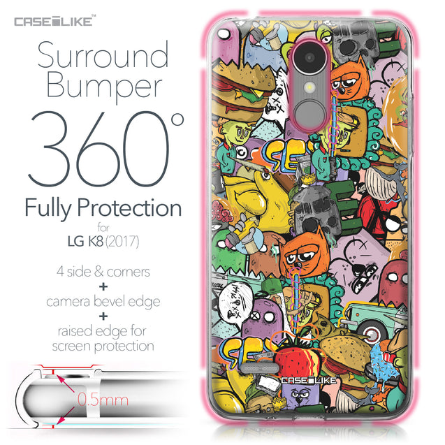 LG K8 2017 case Graffiti 2731 Bumper Case Protection | CASEiLIKE.com