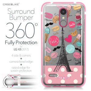 LG K8 2017 case Paris Holiday 3904 Bumper Case Protection | CASEiLIKE.com