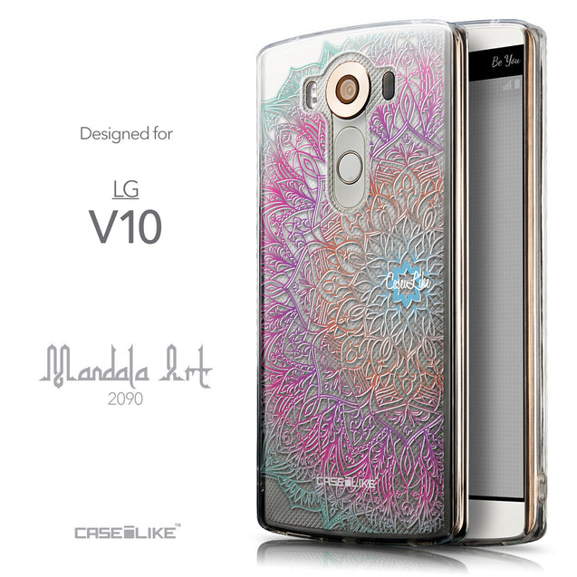 Front & Side View - CASEiLIKE LG V10 back cover Mandala Art 2090