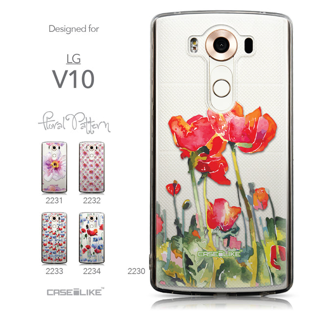 Collection - CASEiLIKE LG V10 back cover Watercolor Floral 2230
