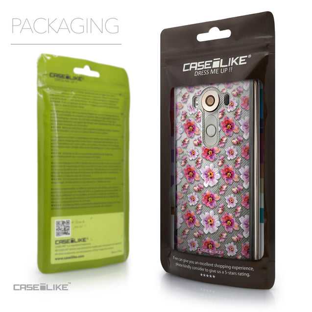 Packaging - CASEiLIKE LG V10 back cover Watercolor Floral 2232
