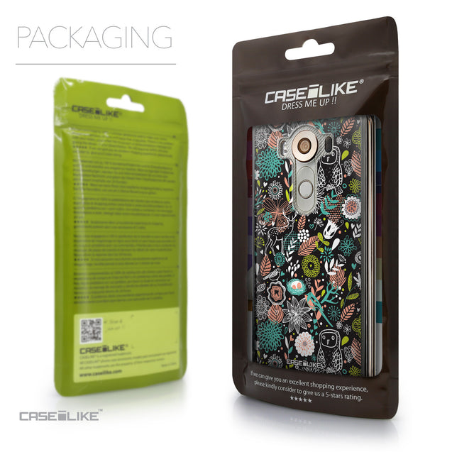 Packaging - CASEiLIKE LG V10 back cover Spring Forest Black 2244
