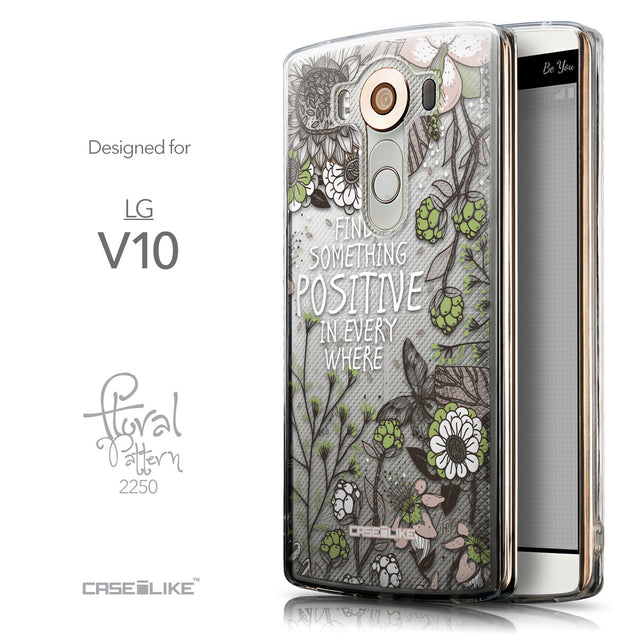 Front & Side View - CASEiLIKE LG V10 back cover Blooming Flowers 2250