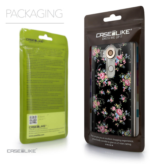 Packaging - CASEiLIKE LG V10 back cover Floral Rose Classic 2261
