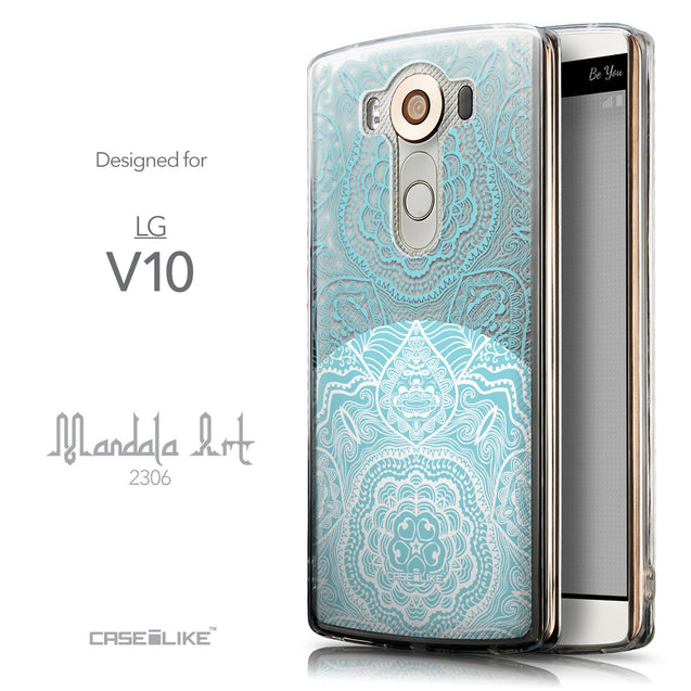 Front & Side View - CASEiLIKE LG V10 back cover Mandala Art 2306