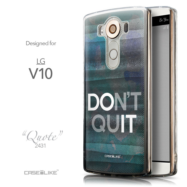 Front & Side View - CASEiLIKE LG V10 back cover Quote 2431