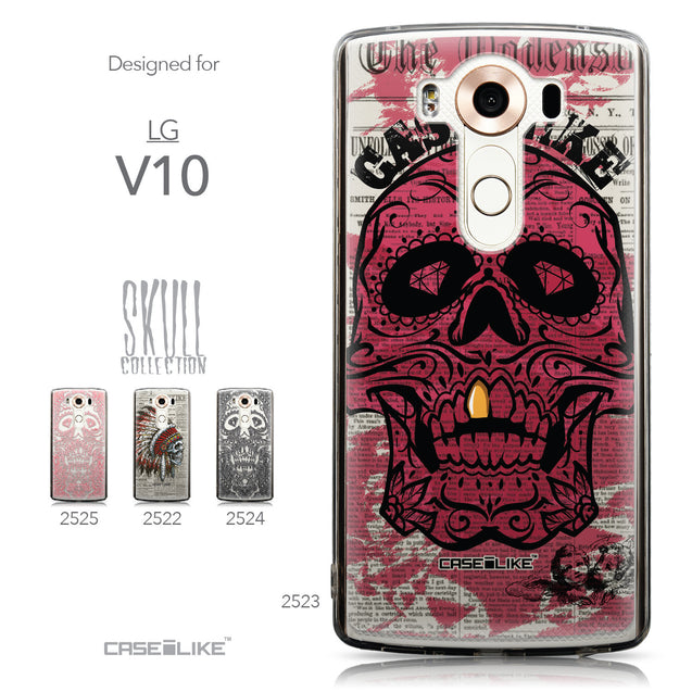 Collection - CASEiLIKE LG V10 back cover Art of Skull 2523