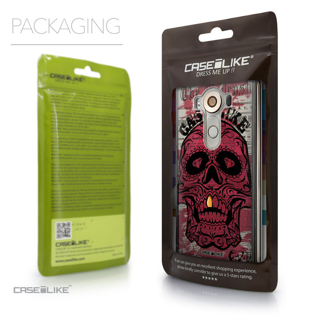 Packaging - CASEiLIKE LG V10 back cover Art of Skull 2523