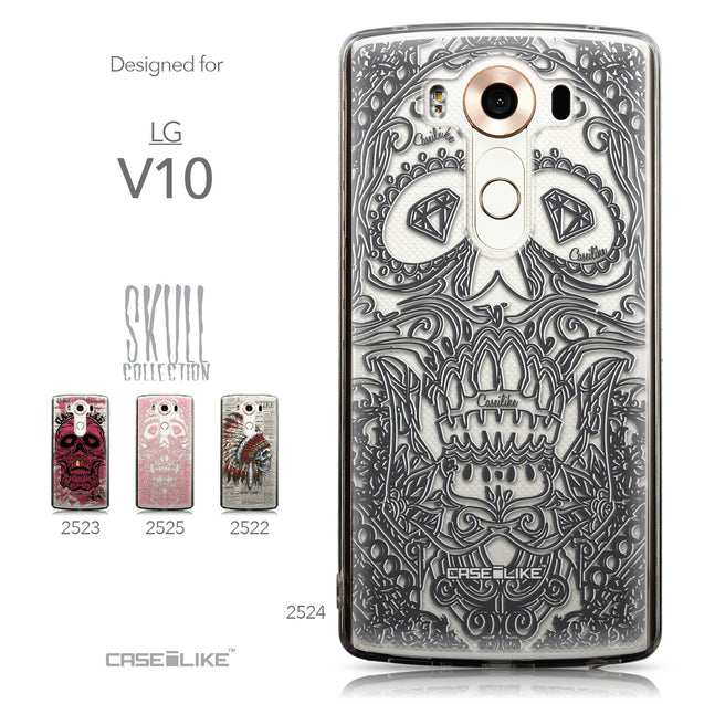 Collection - CASEiLIKE LG V10 back cover Art of Skull 2524