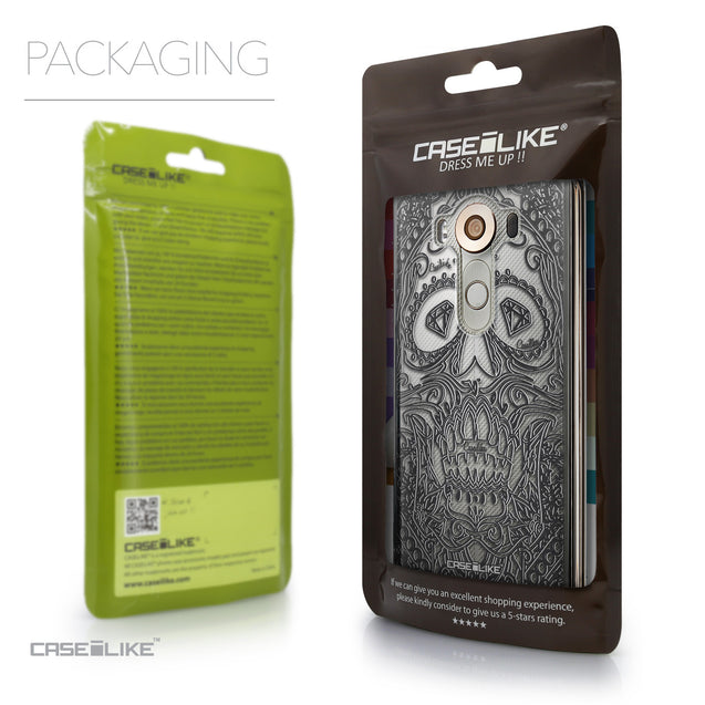 Packaging - CASEiLIKE LG V10 back cover Art of Skull 2524