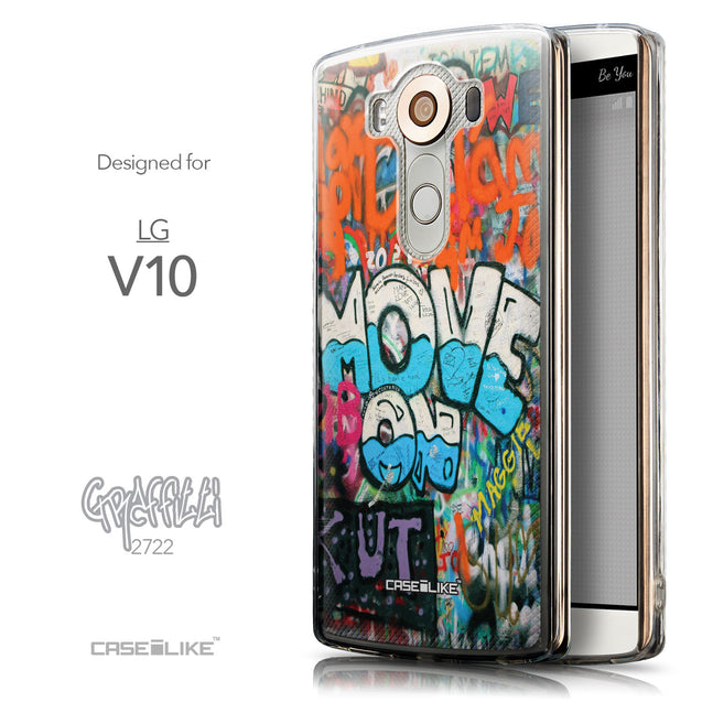 Front & Side View - CASEiLIKE LG V10 back cover Graffiti 2722