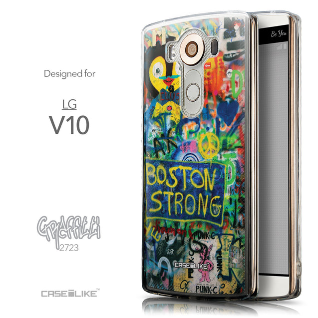 Front & Side View - CASEiLIKE LG V10 back cover Graffiti 2723