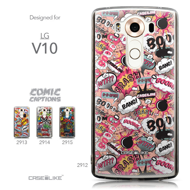 Collection - CASEiLIKE LG V10 back cover Comic Captions Pink 2912