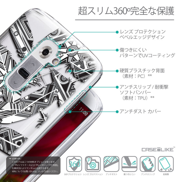 Details in Japanese - CASEiLIKE LG G2 back cover Indian Tribal Theme Pattern 2056