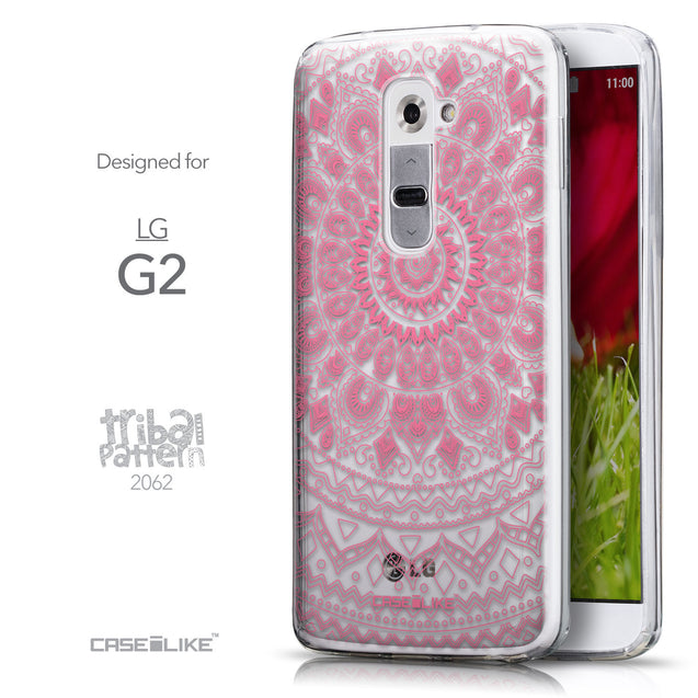 Front & Side View - CASEiLIKE LG G2 back cover Indian Line Art 2062