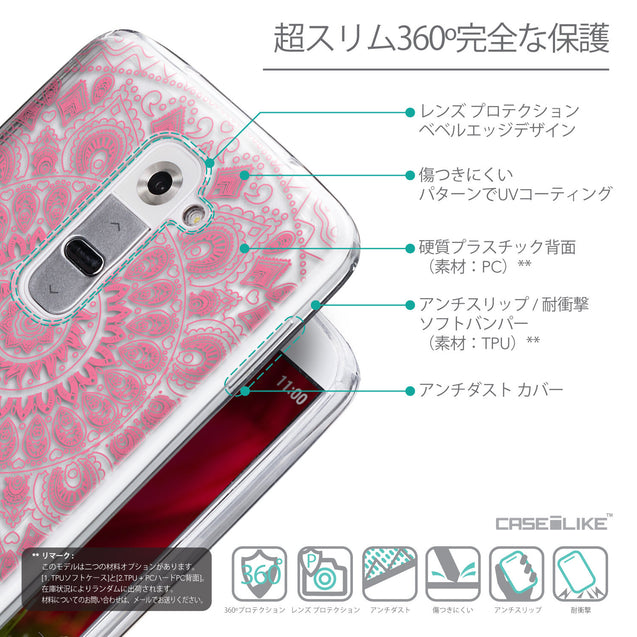 Details in Japanese - CASEiLIKE LG G2 back cover Indian Line Art 2062