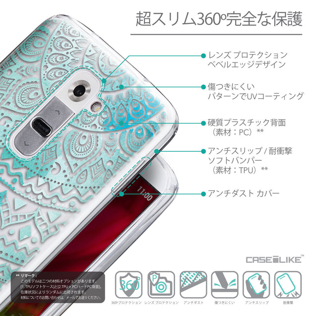 Details in Japanese - CASEiLIKE LG G2 back cover Indian Line Art 2066