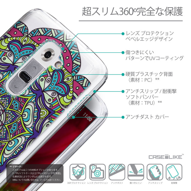 Details in Japanese - CASEiLIKE LG G2 back cover Mandala Art 2094