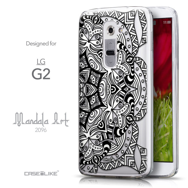 Front & Side View - CASEiLIKE LG G2 back cover Mandala Art 2096
