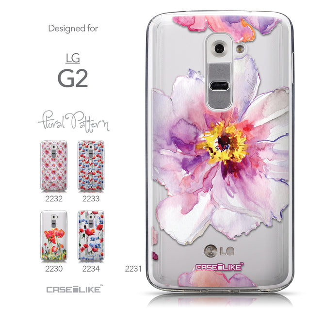 Collection - CASEiLIKE LG G2 back cover Watercolor Floral 2231