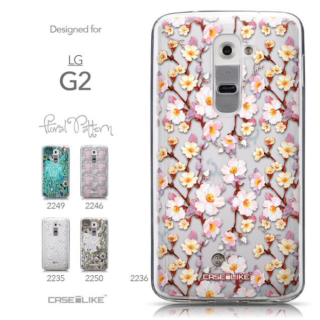 Collection - CASEiLIKE LG G2 back cover Watercolor Floral 2236